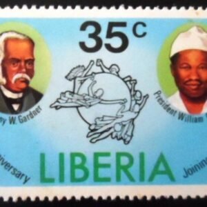 Selo postal da Libéria de 1979 President A. W. Garner and William R. Tolbert Jr M