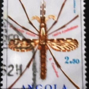 Selo postal de Angola de 1962 Anopheles Mosquito U