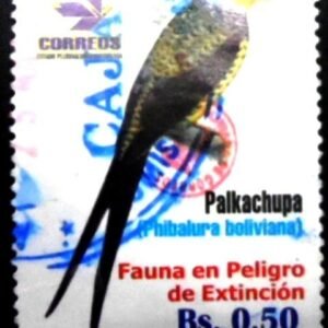 Selo postal da Bolívia de 2017 Palkachupa Cotinga U