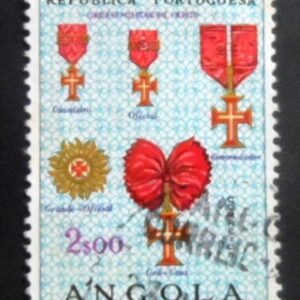 Selo postal de Angola de 1967 Military Order of Christ U