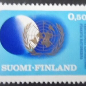 Selo postal da Finlândia de 1970 25th Anniversary of United Nations M