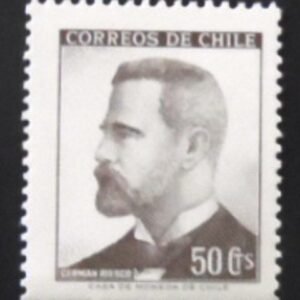 Selo postal do Chile de 1966 German Riesco M