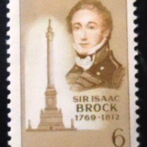 Selo postal do Canadá de 1969 Sir Isaac Brock N