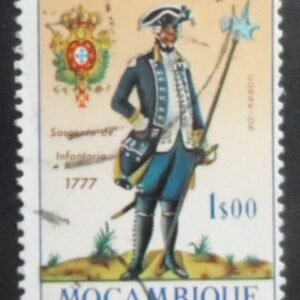 Selo postal de Moçambique de 1966 1966 Infantry Private 1777 U