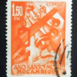 Selo postal de Moçambique de 1950 Church Bells U
