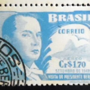 Selo postal do Brasil de 1948 Battle Berres MCC