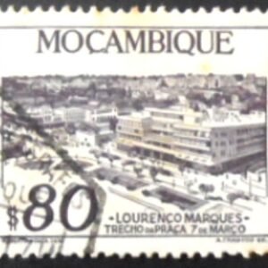 Selo postal de Moçambique de 1948 View of Lourenco Marques U