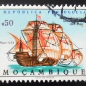 Selo postal de Moçambique de 1969 Carack 1553 U