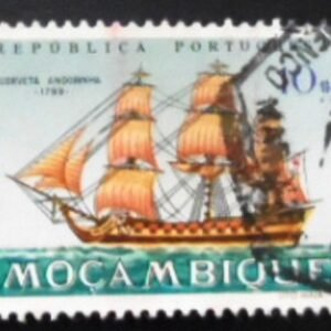Selo postal de Moçambique de 1963 Ship of the line Nossa Senhora do Bom Successo 1764 U