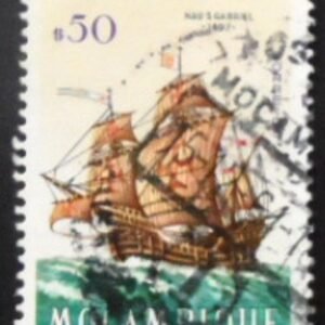 Selo postal de Moçambique de 1963 Carack Sao Gabrie