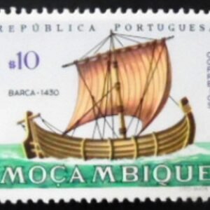 Selo postal de Moçambique de 1963 Fishing boat 1430 M