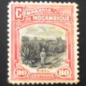 Selo postal da Companhia de Moçambique de 1925 Sisal plantation N