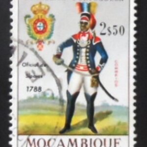 Selo postal de Moçambique de 1966 Officer 1788 U