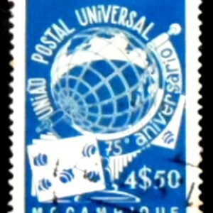 Selo postal de Moçambique de 1949 75 years UPU