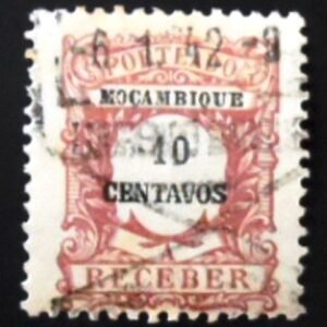 Selo postal de Moçambique de 1917 Postage Due 10 U