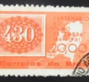 Selo postal do Brasil de 1961 Selos Coloridos 430 NCC