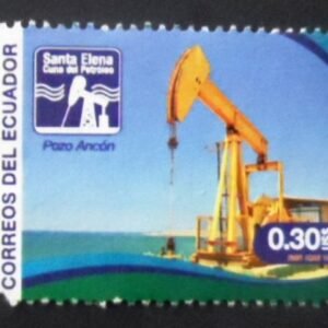 Selo postal do Equador de 2016 Ancón Oil Well U