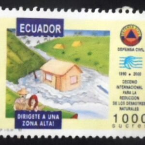 Selo postal do Equador de 1995 Floods N