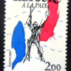 Selo postal da França de 1985 Anniversary of Victory in 1945 U