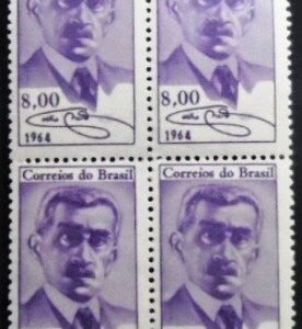 Quadra de selos postais do Brasil de 1964 Henrique M. Coelho Neto M QD