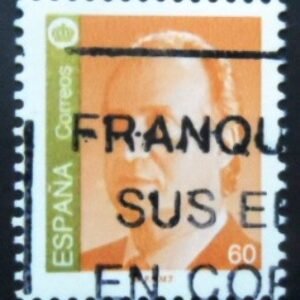 Selo postal da Espanha de 1995 King Juan Carlos I 60 U