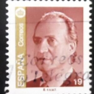 Selo postal da Espanha de 1995 King Juan Carlos I 19 U