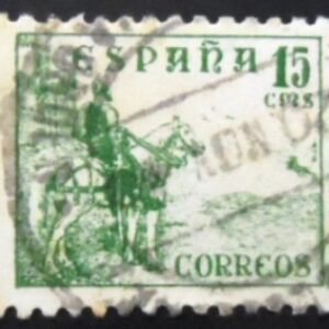 Selo postal da Espanha de 1939 El Cid 15 U sev