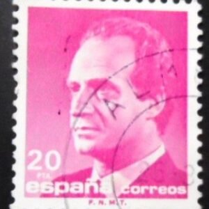 Selo postal da Espanha de 1986 King Juan Carlos I 19 U
