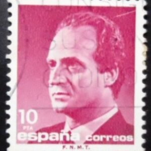 Selo postal da Espanha de 1986 King Juan Carlos I 10 U