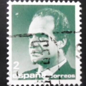Selo postal da Espanha de 1986 King Juan Carlos I 2 U
