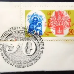 Selo postal do Brasil de 1967 N.S. Chestocova NCC