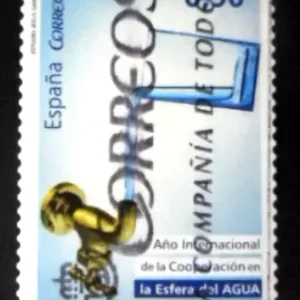 Selo postal da Espanha de 2013 Co-operation in the Field of Water U