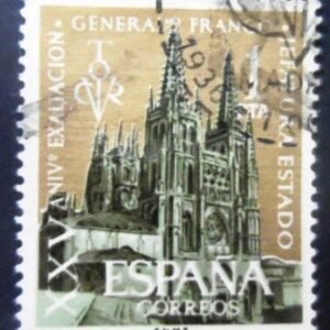 Selo postal da Espanha de 1961 Cathedral of Burgos U