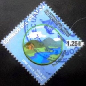 Selo postal do Equador de 2011 Floods U