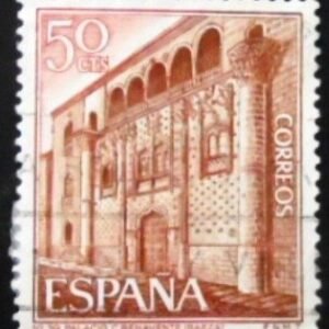 Selo postal da Espanha de 1968 Palace of Count Benavente U