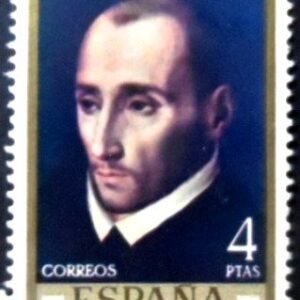 Selo postal da Espanha de 1970 St John of Ribera N