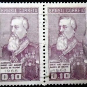 Par de selos postais do Brasil de 1968 Barão de Itapevi U PR
