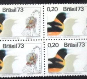 Quadra de selos postais do Brasil de 1973 Jamacuru M QD