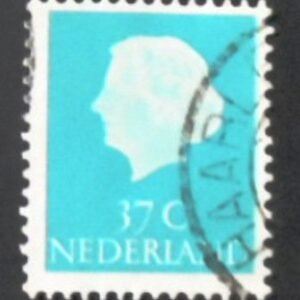 Selo postal da Holanda de 1958 Queen Juliana 37 U