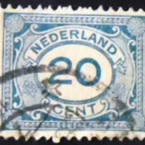 Selo postal da Holanda de 1921 Cijfer type Vürtheim 20 U