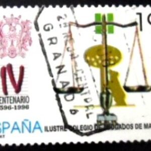 Selo postal da Espanha de 1996 Madrid Bar Association U