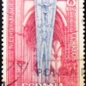 Selo postal da Espanha de 1971 Standard of the Holy League U