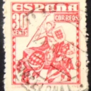 Selo postal da Espanha de 1948 Anniversary of Capture of Seville U