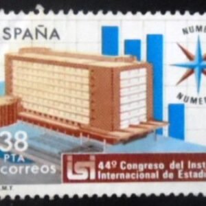 Selo postal da Espanha de 1983 International Institute of Statistics Congress N