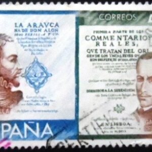 Selo postal da Espanha de 1980 ESPAMER 80 U