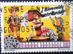 Selo postal da Espanha de 1996 Bienvenido Mister Marshall
