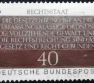 Selo postal da Alemanha de 1981 Constitutional Freedom N