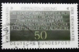 Selo postal da Alemanha de 1981 Separation of Powers U