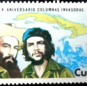 Selo postal de Cuba de 1988 Revolutionary Invasion Forces M