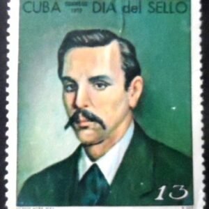 Selo postal de Cuba de 1972 Vincente Mara Pera N